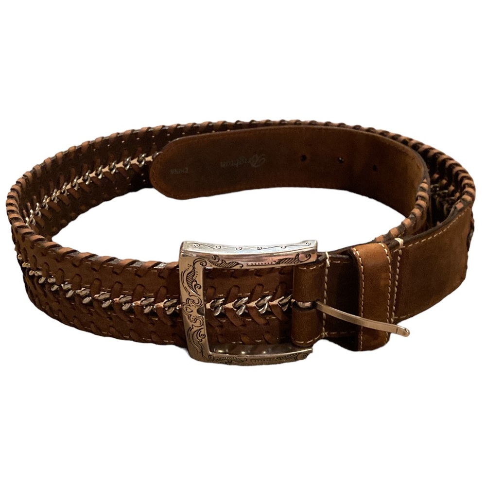 Brighton Vintage Braided Leather Belt - Picture 11 of 12